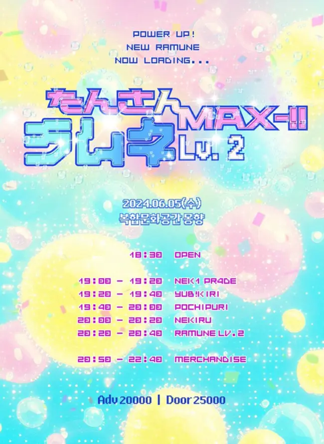 たんさん MAX-!! ラムネ Lv.2 겐바 포스터