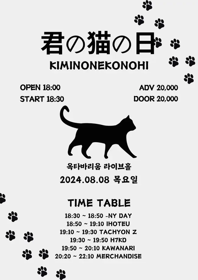 君の猫の日 KIMINONEKONOHI 겐바 포스터