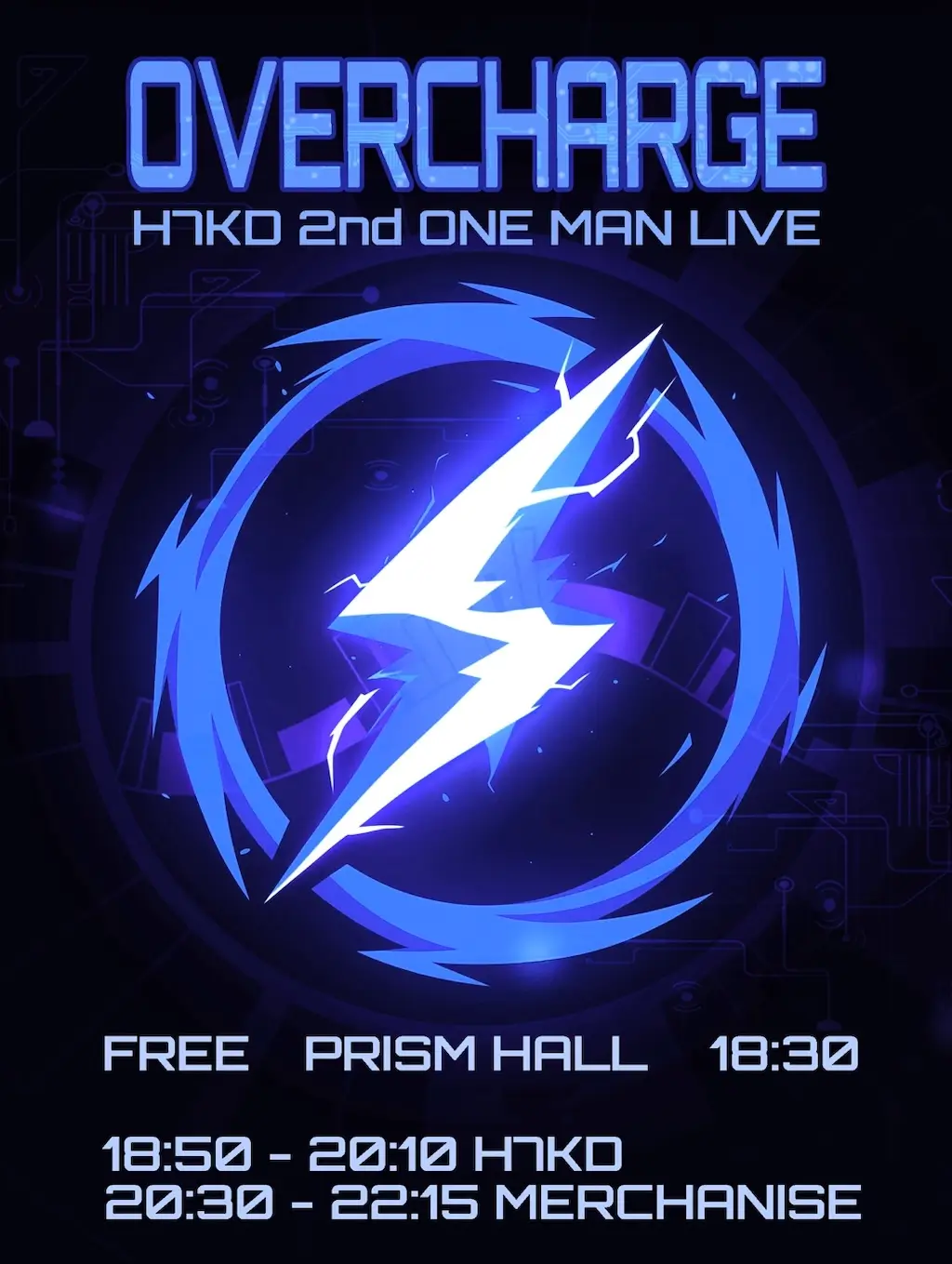 H7KD 2nd ONE MAN LIVE [OVER CHARGE] 겐바 포스터