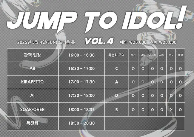 JUMP TO IDOL! vol.4 겐바 포스터