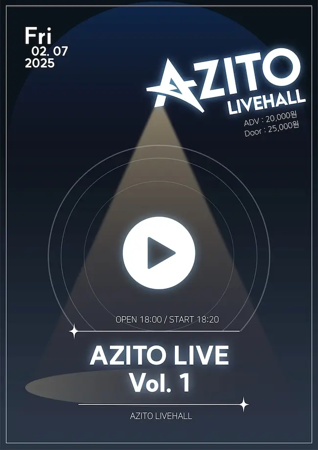AZITO LIVE Vol.1 겐바 포스터