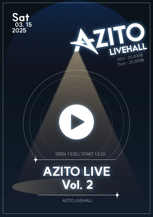 AZITO LIVE Vol.2 겐바 포스터
