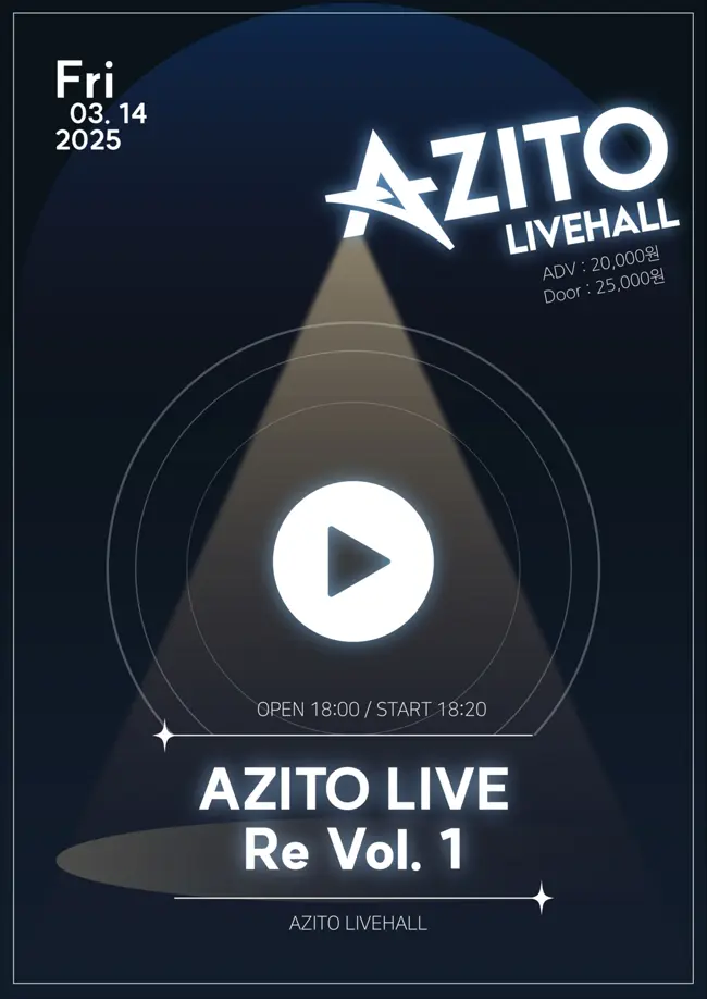 AZITO LIVE Re Vol.1 겐바 포스터