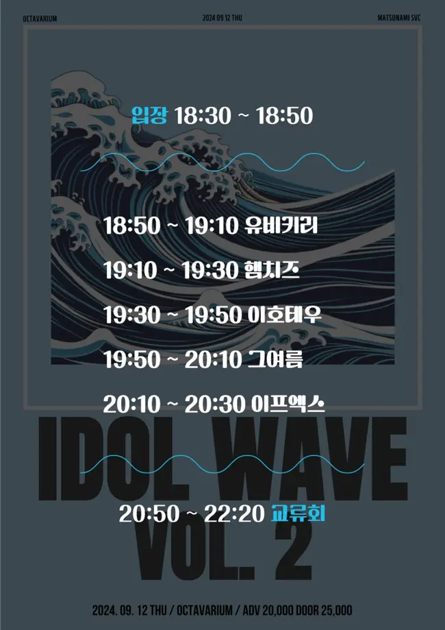 idol wave vol. 2 겐바 포스터