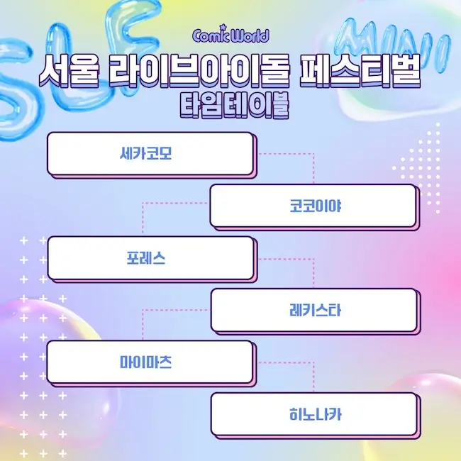 서울 라이아이돌 페스티벌 겐바 포스터