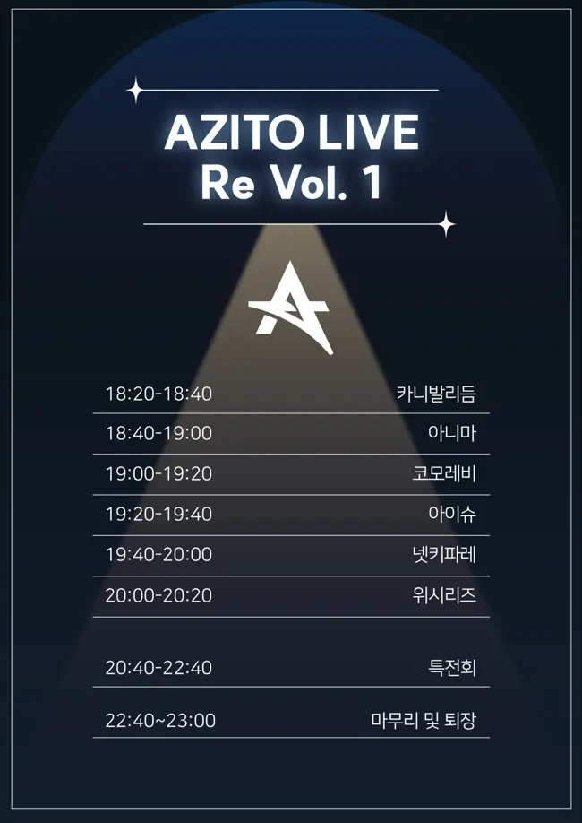 AZITO LIVE Re Vol.1 겐바 포스터