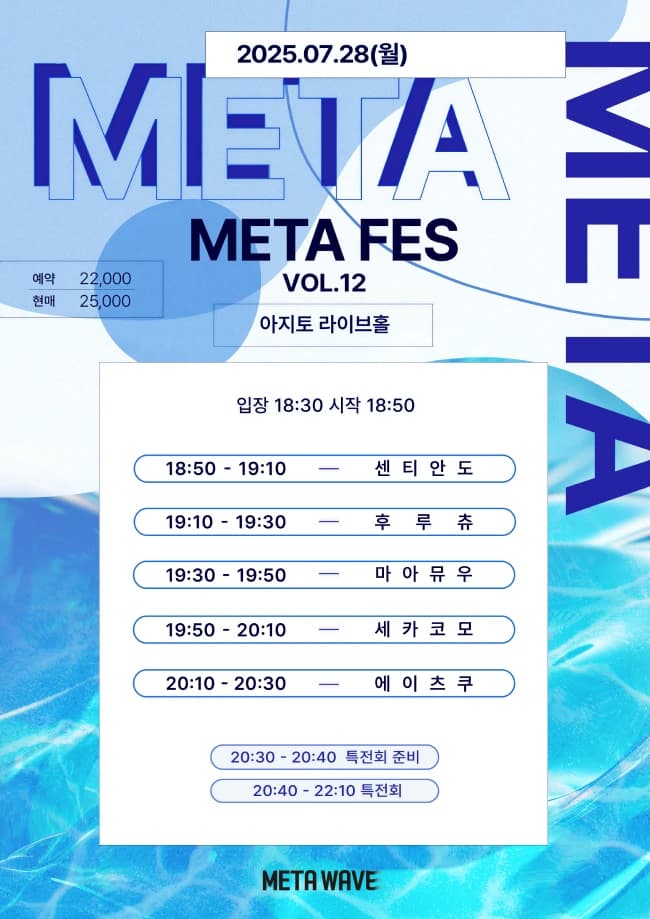 META FES VOL.12 포스터