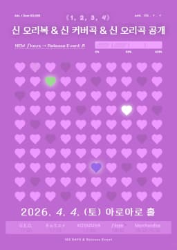 fkeys 123 days & release event 《 1, 2, 3, 4 (𝑓𝑜𝑢𝑟) 》 포스터 이미지